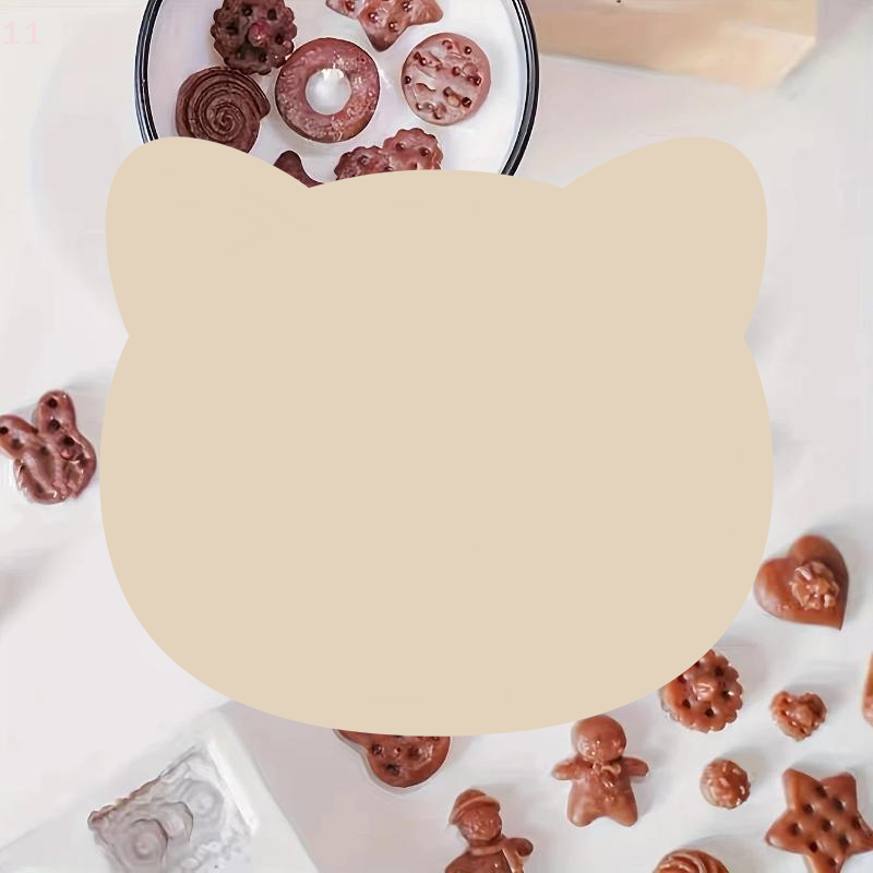 Candle Supplies To Make Candles - Silicone Chocolate Cookie Mold Mini DIY