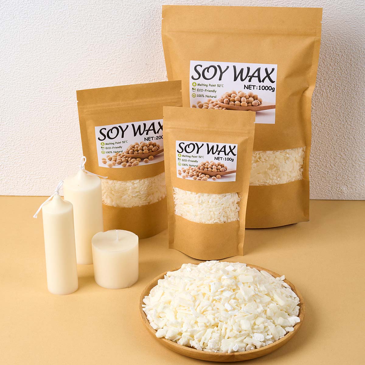 1 Pounds Pure White Soy Wax Fo - Candle Supplies To Make Candles ulasan dan harga
