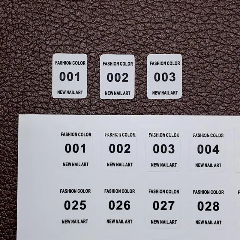 NO.1-240 Nail Polish Number St - Sticker Label Template ulasan dan harga