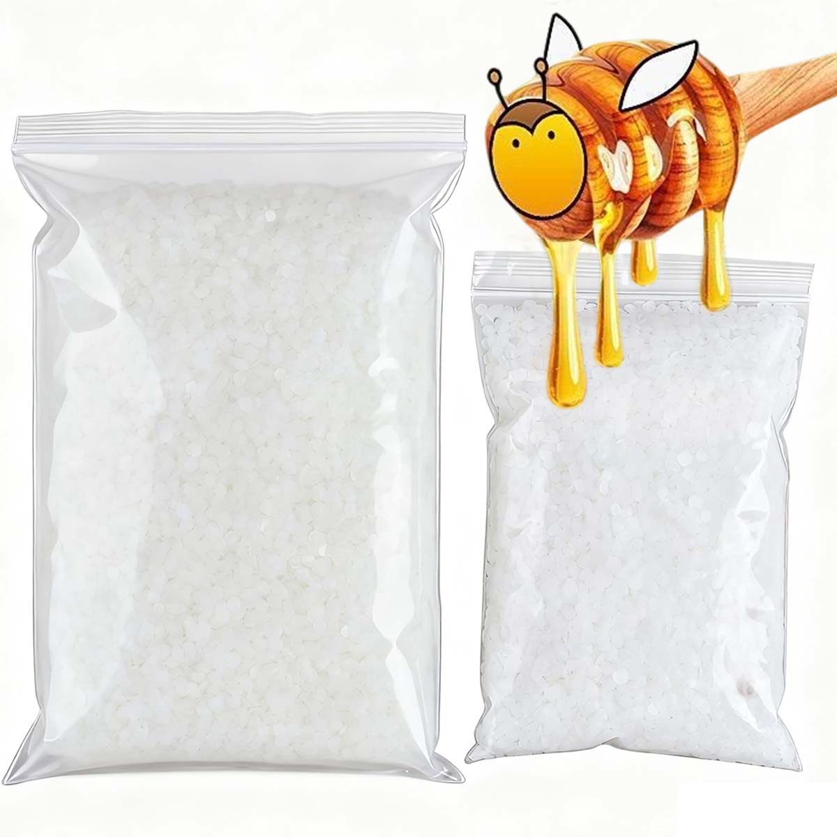 200g-1000g White Beeswax Pure  - Candle Supplies To Make Candles ulasan dan harga