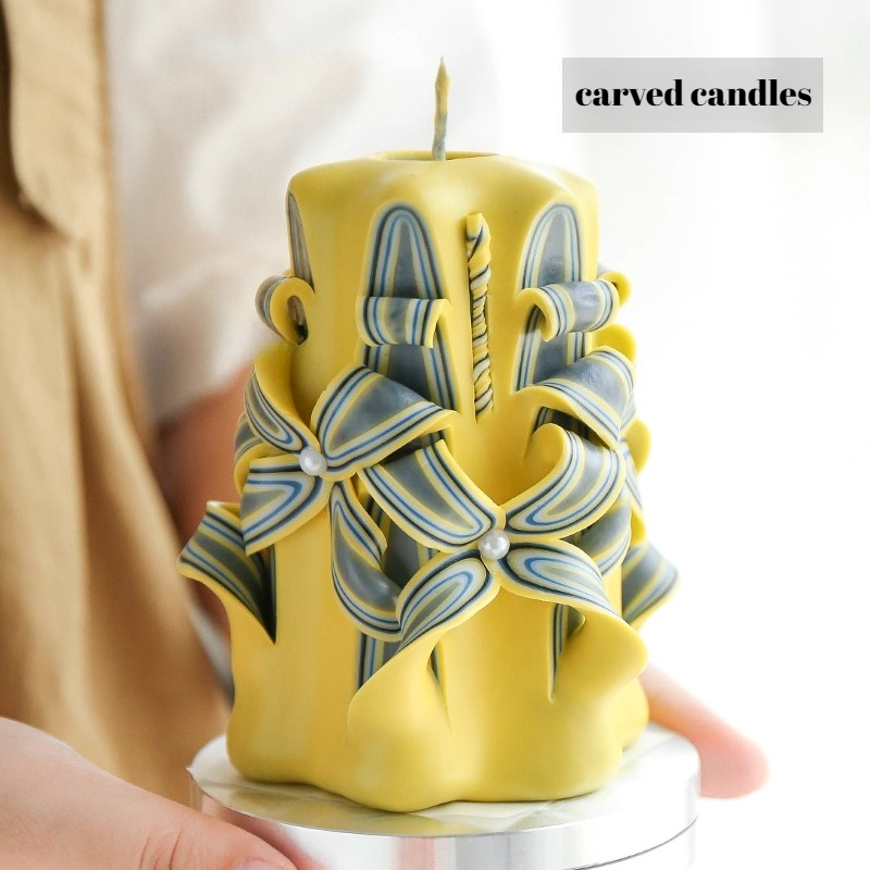1KG Carved Scented Candle Raw  - Candle Supplies To Make Candles ulasan dan harga